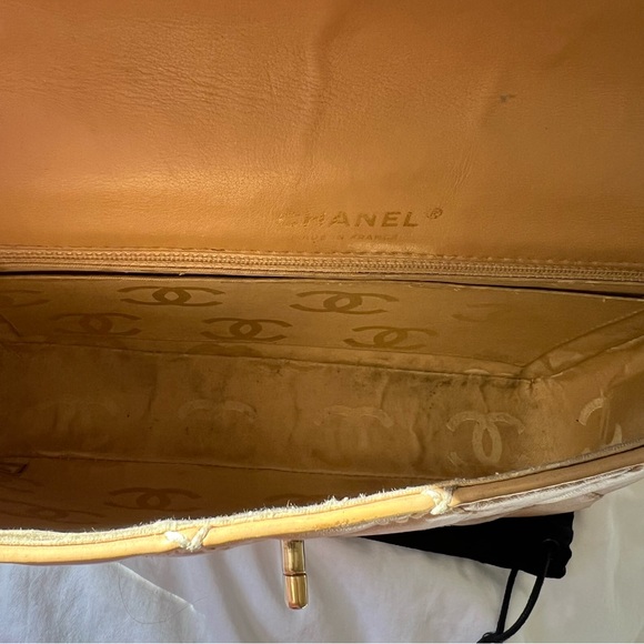 Chanel Medium Single Flap Caramel/Tan Wild Stitch Bag - Picture 6 of 8